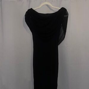 SHEIN One Shoulder Black Dress